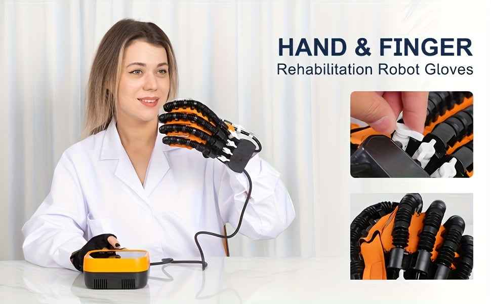 Rehabilitation Robot Gloves for Improved Hand Recovery and Finger Training with USB Charging and Power Adjustment