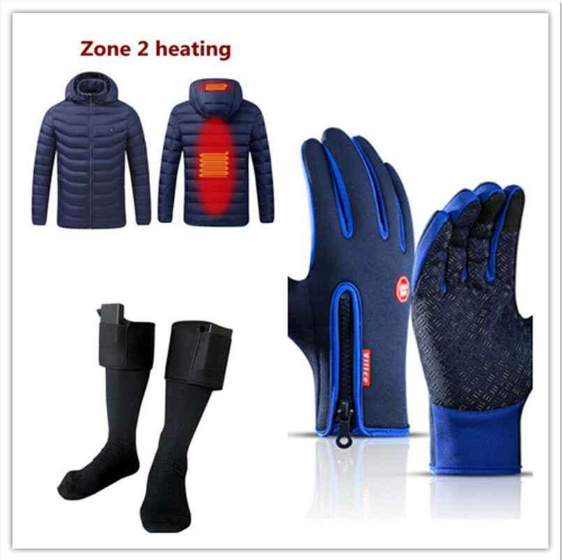 Winter Touchscreen Gloves - Waterproof Fleece for Riding and Sports Blue set