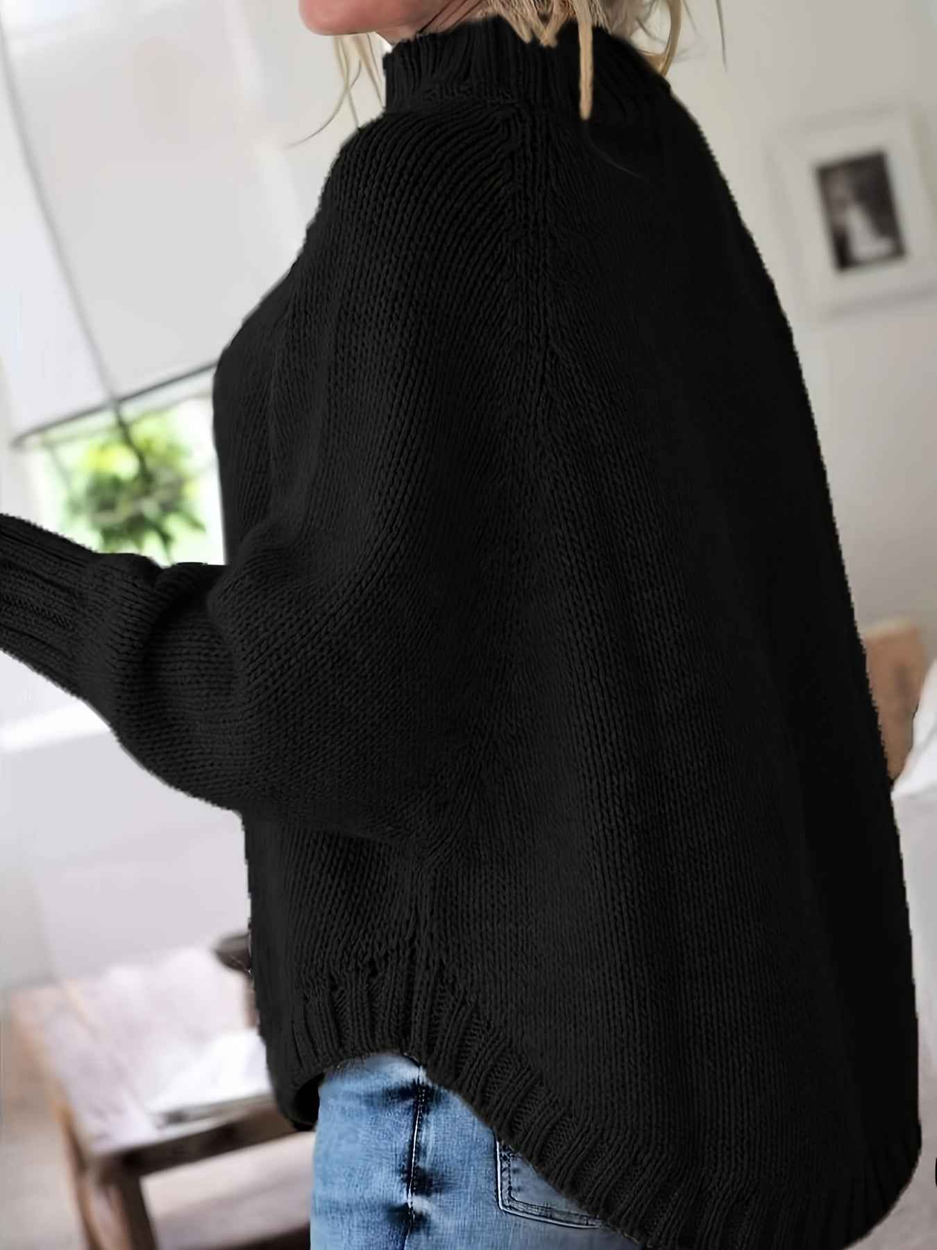 Women's Vintage High-Neck Sweater