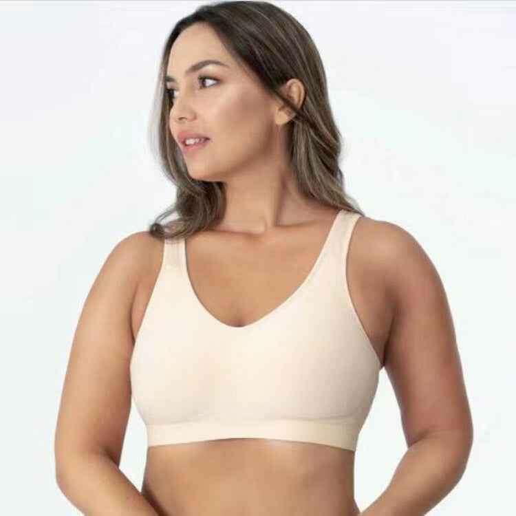 Plus-Size Shaper Bra - Seamless Comfort and Lift for Sizes S–3XL Beige