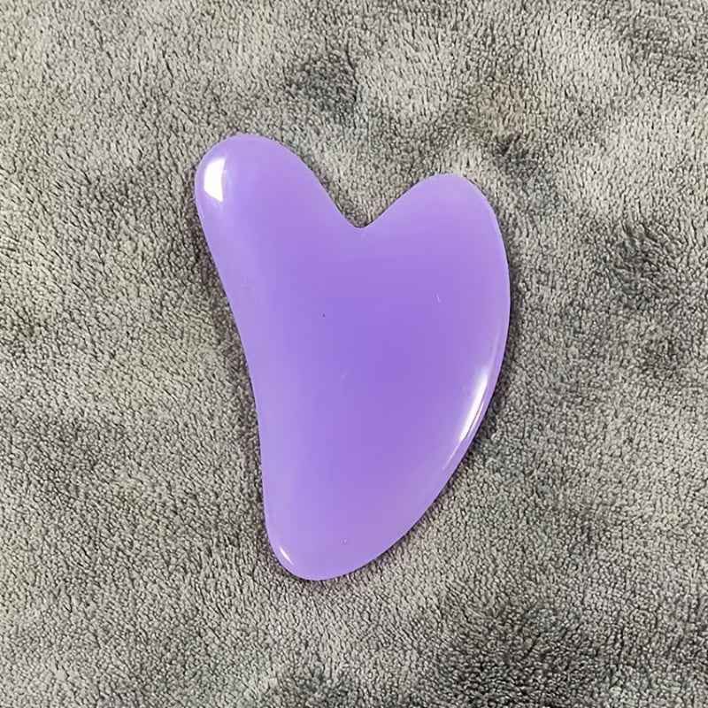 Heart-Shaped Massage Tool - Pastel pink Facial & Body Scraping board for Light Beige Care, Muscle Toning, Hair Removal - Durable & Easy-Clean Surface - Salon or Home Spa Use - Beauty Device, Massager for Body, Soothing Aesthe