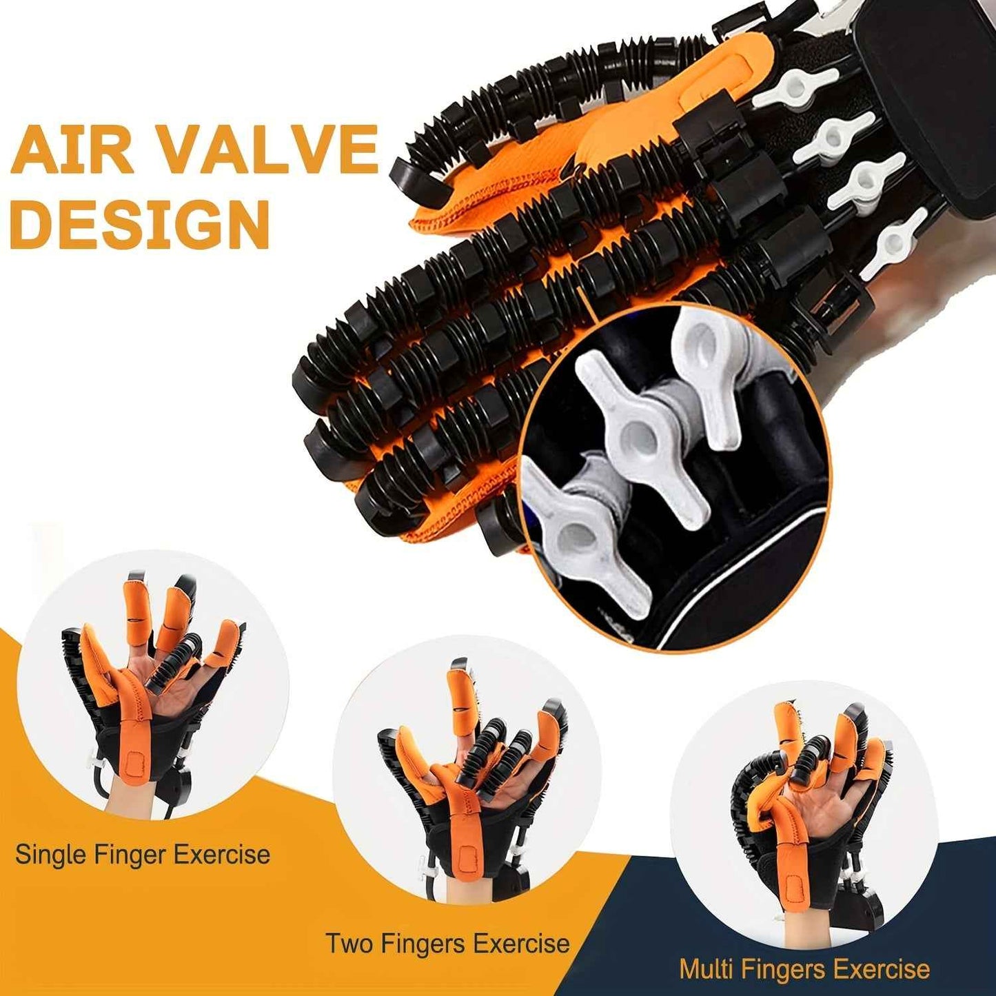 Rehabilitation Robot Glove - Upgraded Hand Rehabilitation Robot Glove with Automatic Training, USB Charging, and Power Adjustment Function