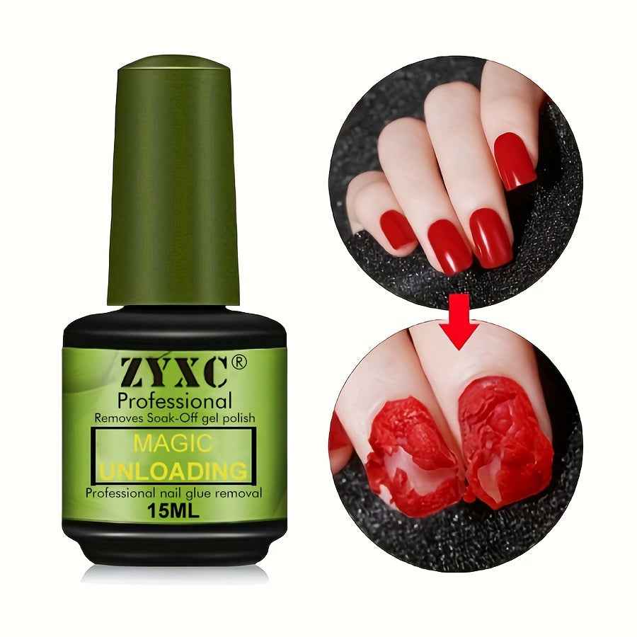 0.51oz Magic Soak-Off Quick Nail Glue Remover, Nail Polish Remover For Gel Nails Polish 1 Bottle