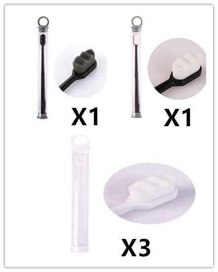 Ultra-Soft Toothbrush for Deep Cleaning and Travel Convenience 5pcs Wavy Set14