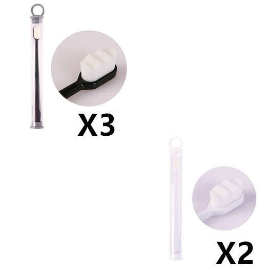 Ultra-Soft Toothbrush for Deep Cleaning and Travel Convenience 5pcs Wavy Set7