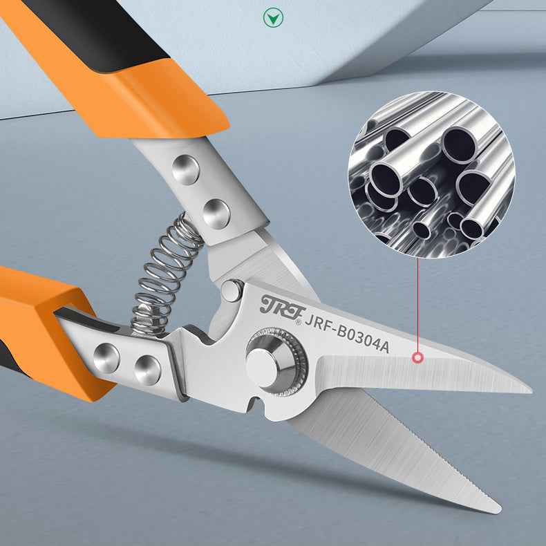 Heavy-Duty Industrial Shears - Professional Scissors & Shears for Cutting Metal Sheets, PVC Pipes, and Tin with Stainless Steel Blades and Ergonomic Handles for Comfortable Grip