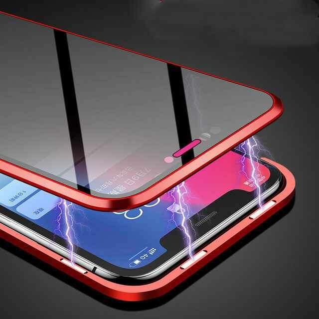 Magnetic Privacy Phone Case - Anti-Peep Protective Glass Cover for Ultimate Privacy