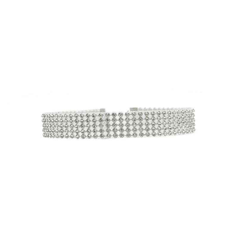 Rhinestone Choker Necklace for Women - Sparkling Crystal Wedding Jewelry and Elegant Accessories