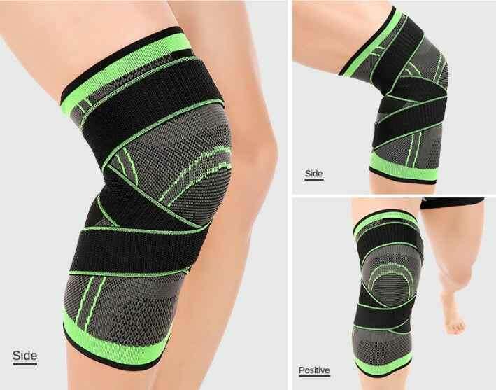 3D Knee Pad for Sports - Ultimate Protection and Comfort Green 2PC