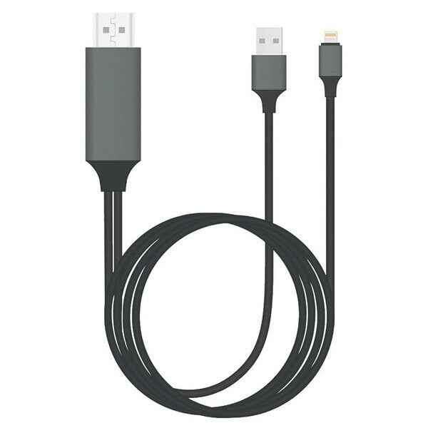 3-in-1 Type-C to HDMI Projection Cable for Mobile Devices Black 2m