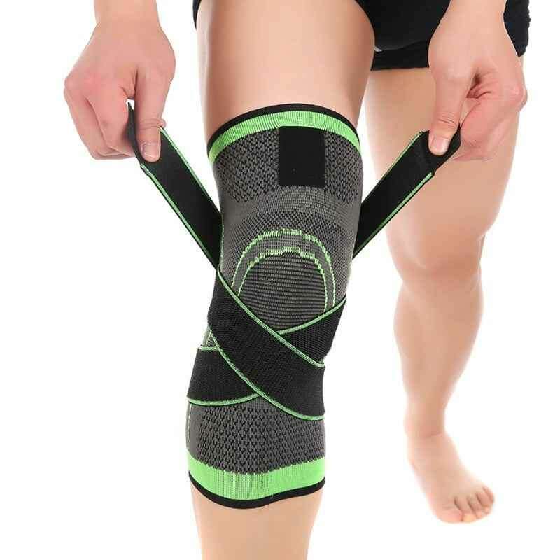 3D Knee Pad for Sports - Ultimate Protection and Comfort Green 1PC