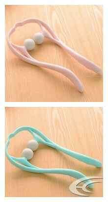 Plastic Trigger Point Massage Roller for Neck & Shoulder Relief Pinkblue