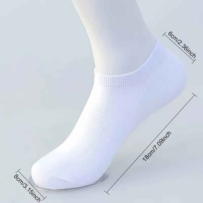 Breathable Anti-Odor Socks for Men & Women - Moisture-Wicking, Quick-Dry, Sweat-Resistant, Available in Black, White, Gray, and Beige (1/5/10/30 Pairs)