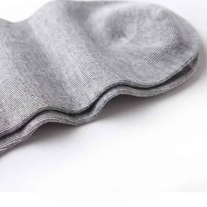 Breathable Anti-Odor Socks for Men & Women - Moisture-Wicking, Quick-Dry, Sweat-Resistant, Available in Black, White, Gray, and Beige (1/5/10/30 Pairs)