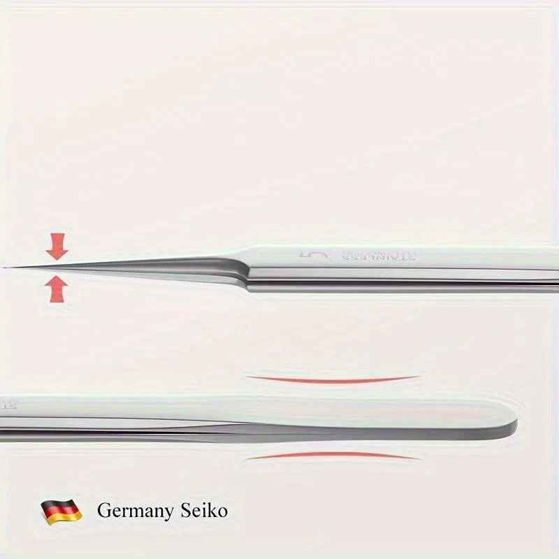 1 Pack Extra Fine No. 5 Blackhead Tweezers - Facial Beauty Remove
