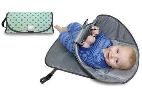 Portable Diaper Changing Pad Clutch for Newborns - On-the-Go Convenience for Busy Parents