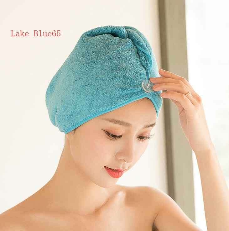Women's Hair Dryer Cap - Absorbent Hair Towel for Fast Drying