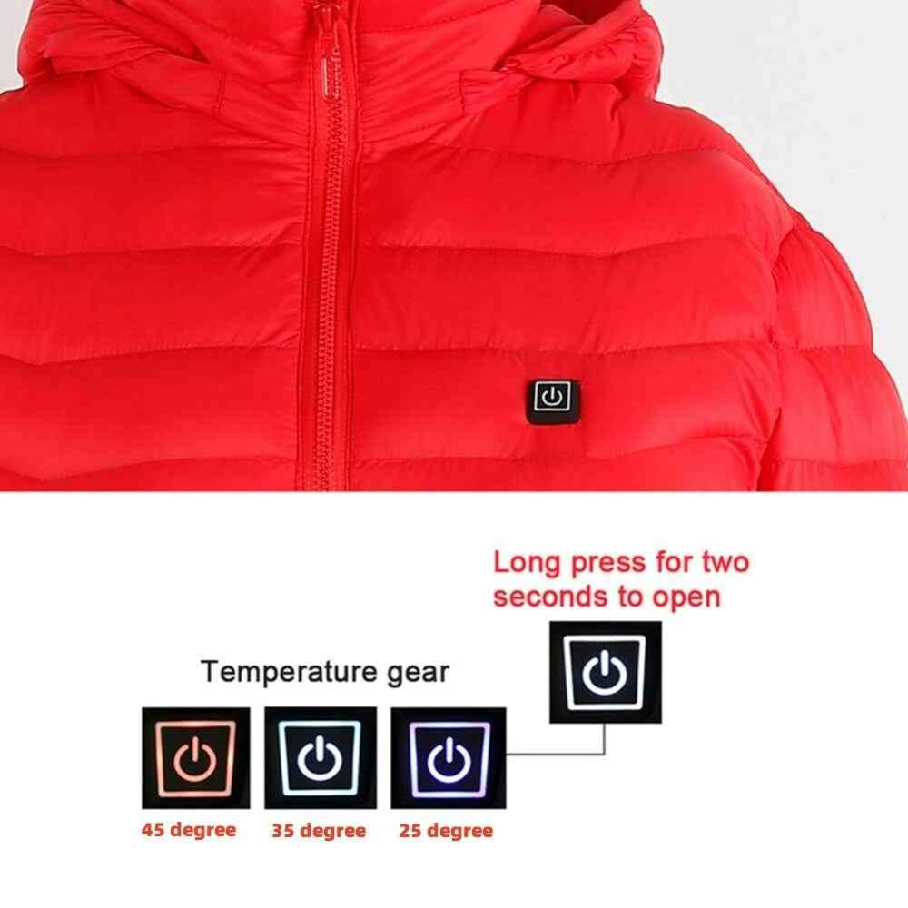 USB Heated Jacket - Thermal Cotton Coat for Men | Ultimate Warmth & Comfort