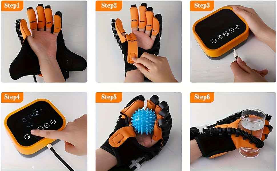 Rehabilitation Robot Gloves for Improved Hand Recovery and Finger Training with USB Charging and Power Adjustment