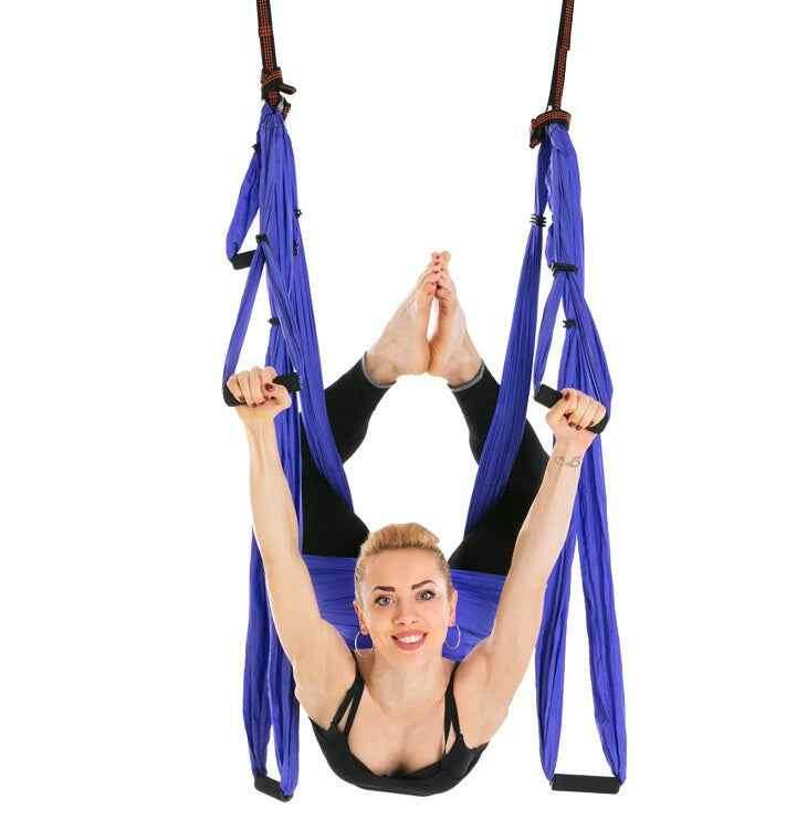 Anti Gravity Yoga Hammock for Comfortable Aerial Fitness and Relaxation Purple