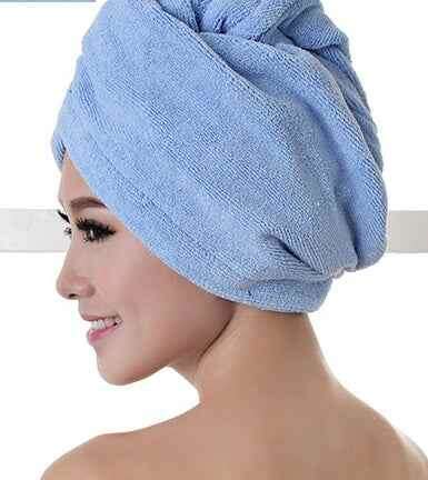 Women's Hair Dryer Cap - Absorbent Hair Towel for Fast Drying