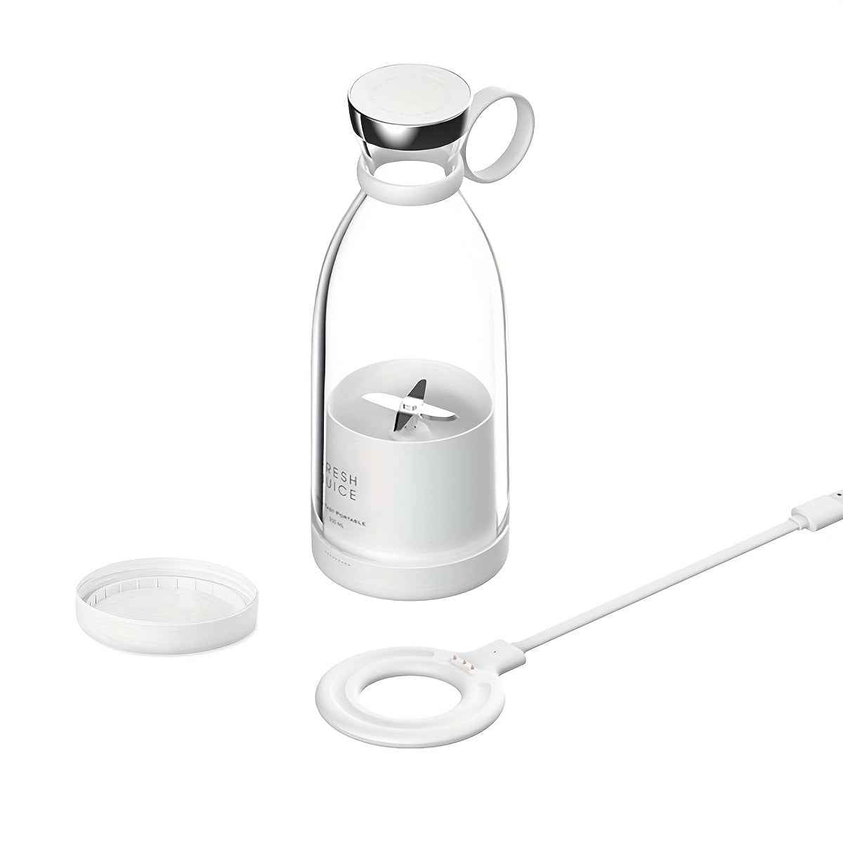 11.83oz Portable Electric Fruit Blender 214B-White