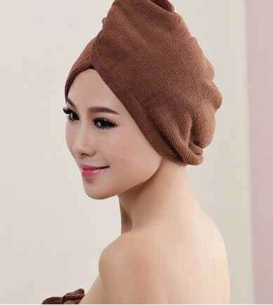 Women's Hair Dryer Cap - Absorbent Hair Towel for Fast Drying