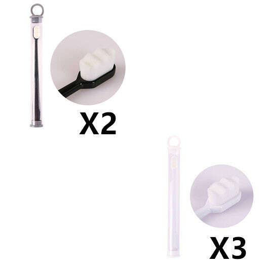 Ultra-Soft Toothbrush for Deep Cleaning and Travel Convenience 5pcs Wavy Set6