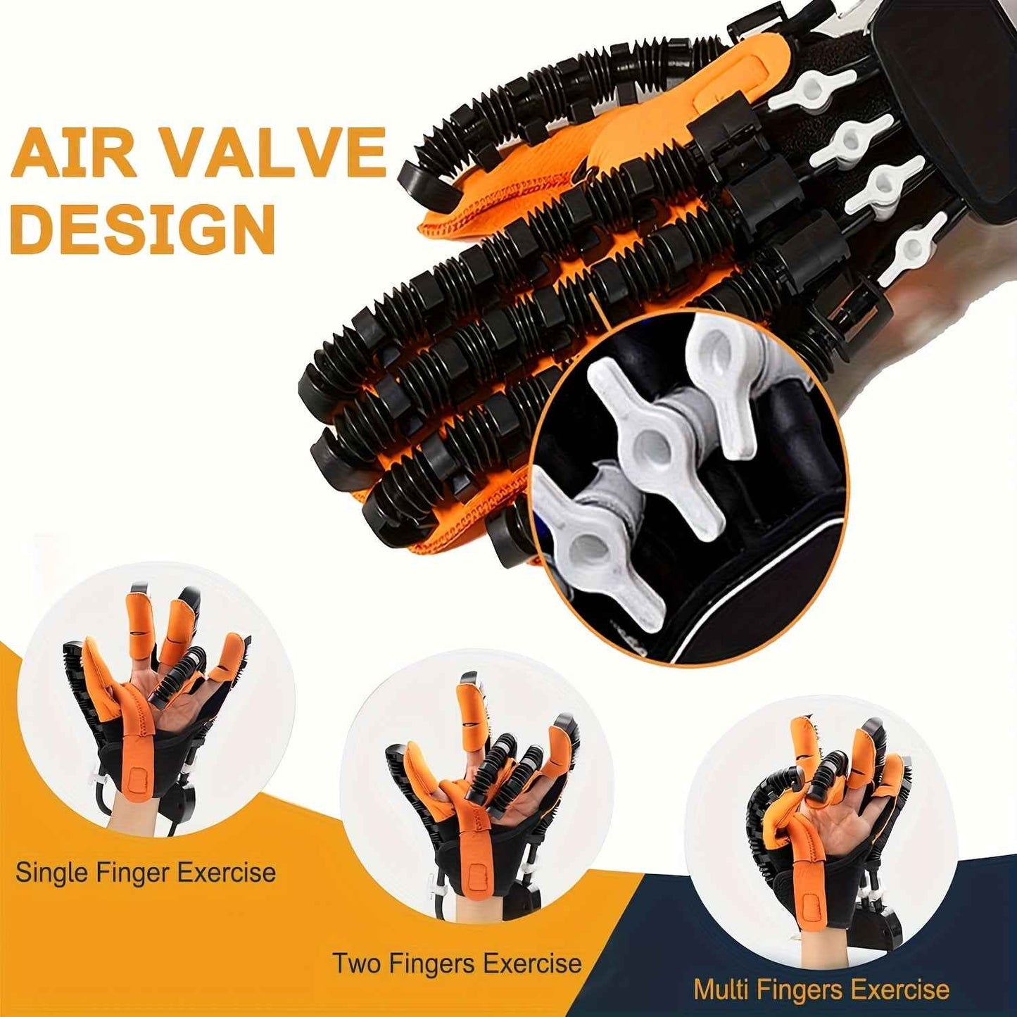 Rehabilitation Robot Gloves for Improved Hand Recovery and Finger Training with USB Charging and Power Adjustment