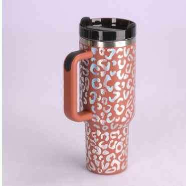 40oz Insulated Tumbler – Spill-Proof Stainless Steel Travel Mug Rust 1200ML 1PC
