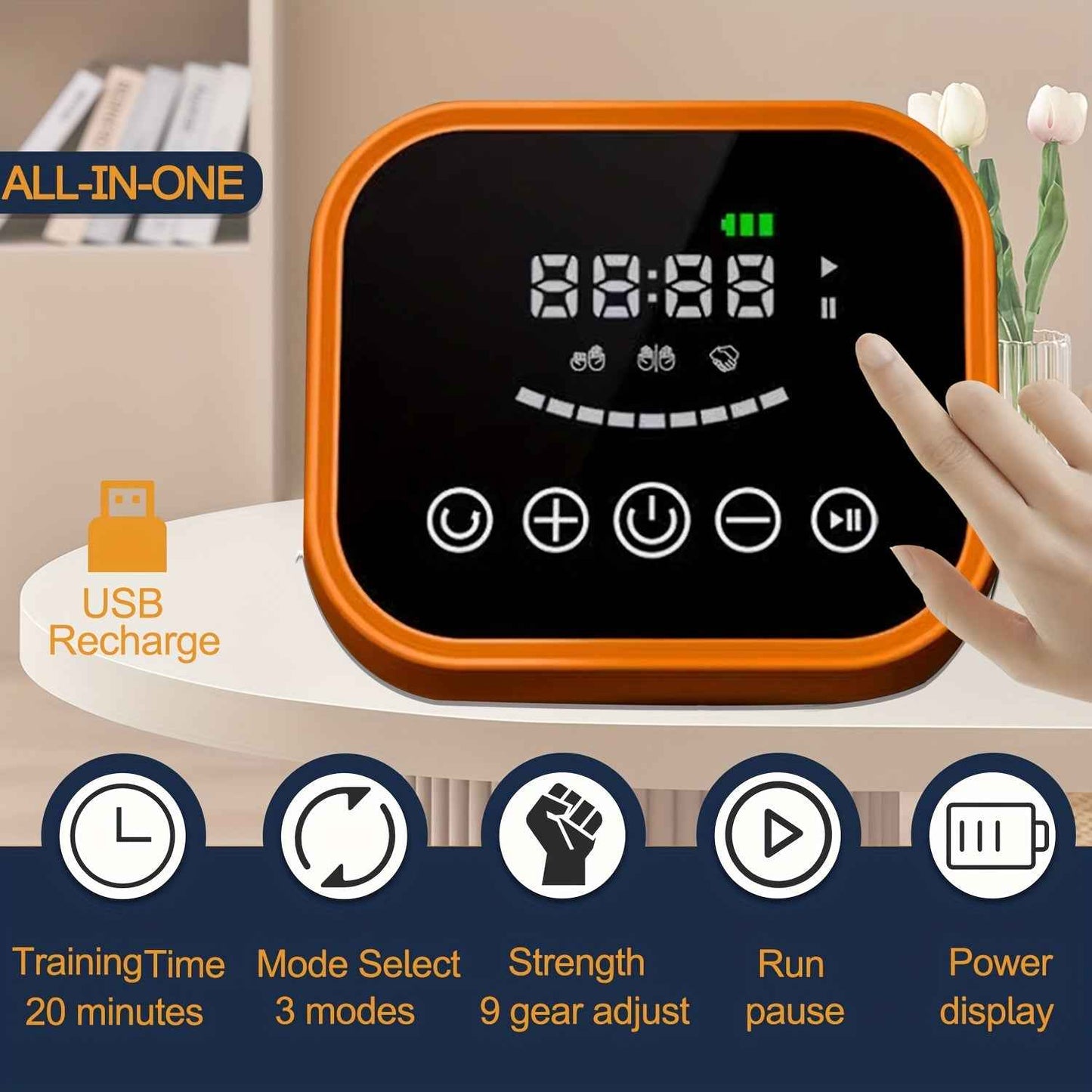 Rehabilitation Robot Glove - Upgraded Hand Rehabilitation Robot Glove with Automatic Training, USB Charging, and Power Adjustment Function
