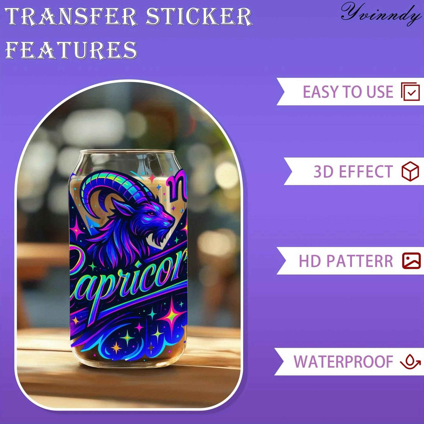 12 Zodiac Signs Transfer Paper