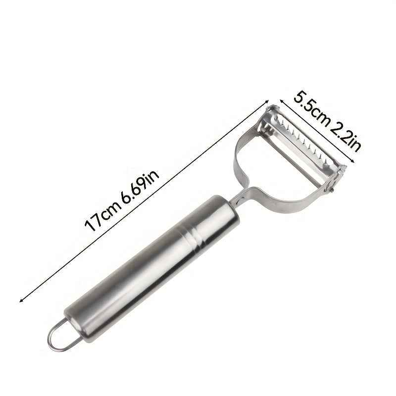 Stainless Steel Grater: A Versatile Fruit and Potato Grater for Dining and Unwinding, Ideal for Restaurants Silvery 2.2*6.69 In