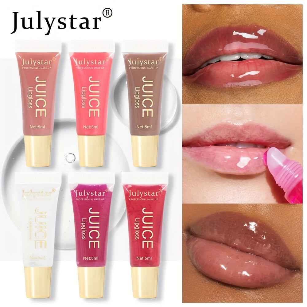 [Natural Lip Oil] Long-lasting Moisturizing Mirror Lip Oil | Beauty Natural Fruit Flavor Pouty Lip Moisturizing Water Gloss Lipstick