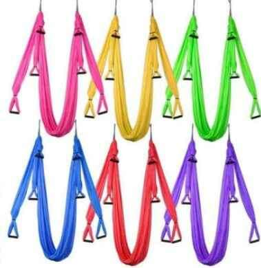 Anti Gravity Yoga Hammock for Comfortable Aerial Fitness and Relaxation Yellow