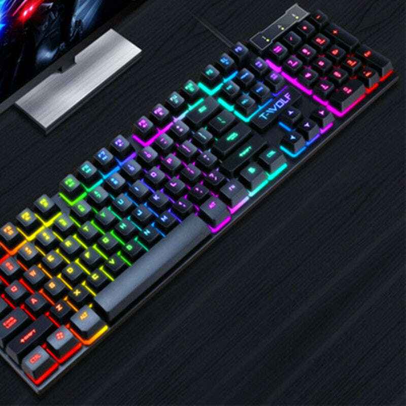 Gaming USB Luminous Keyboard with Floating Key Design for Ultimate Gaming Experience