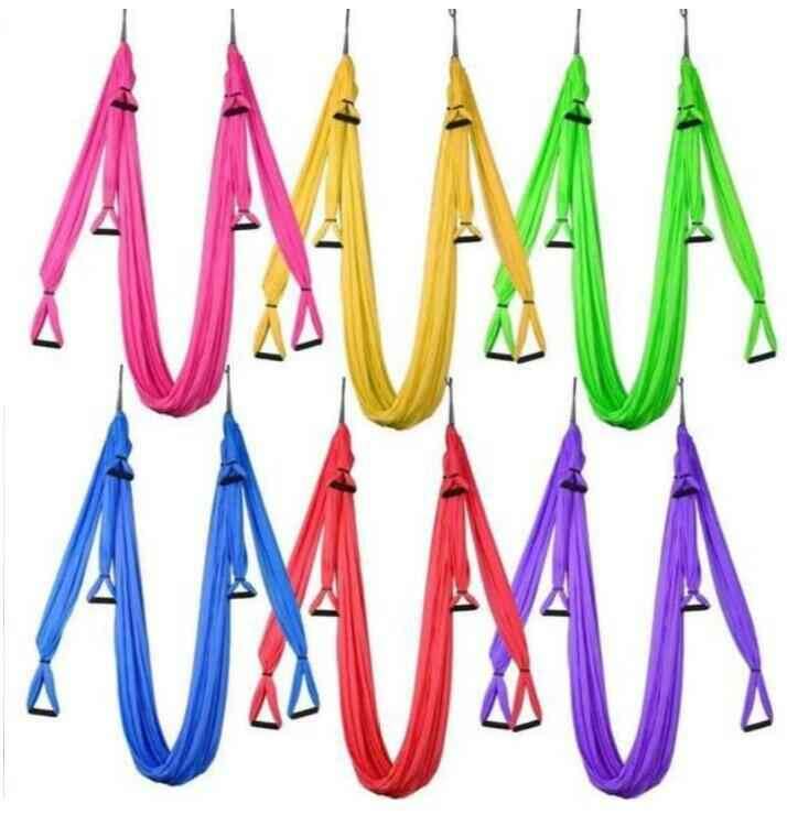 Anti Gravity Yoga Hammock for Comfortable Aerial Fitness and Relaxation Green