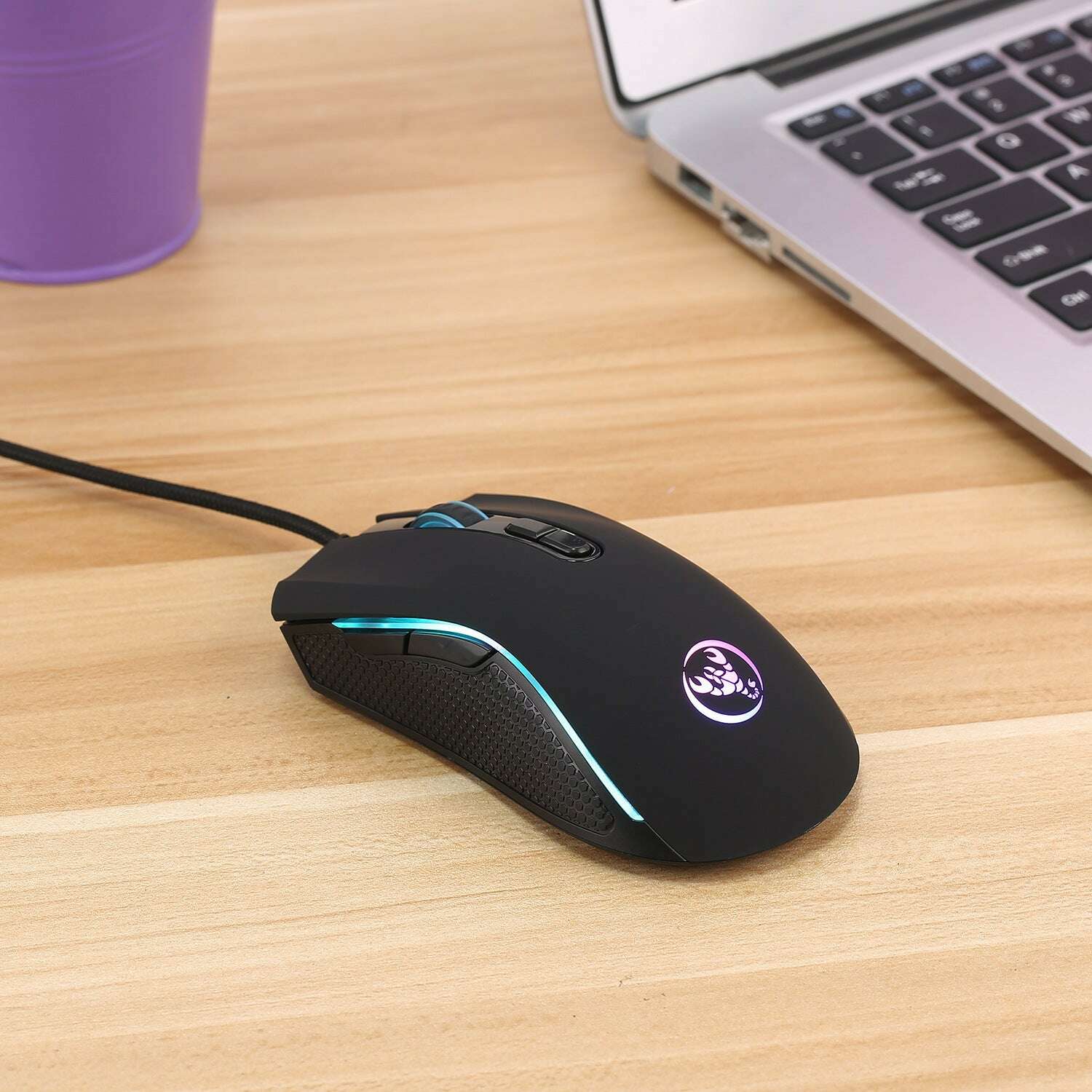 Gaming USB Luminous Keyboard with Floating Key Design for Ultimate Gaming Experience Mouse