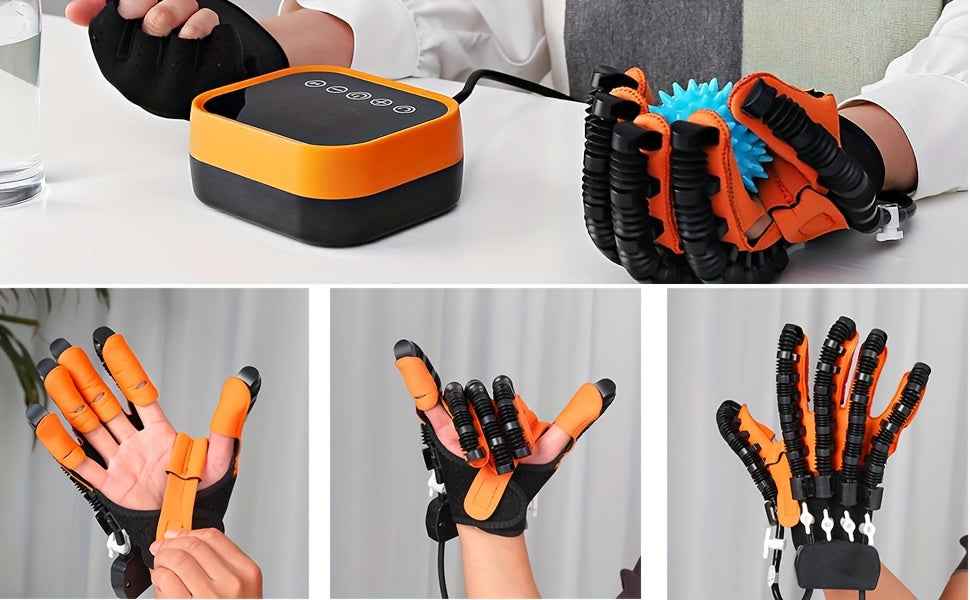 Rehabilitation Robot Glove - Upgraded Hand Rehabilitation Robot Glove with Automatic Training, USB Charging, and Power Adjustment Function