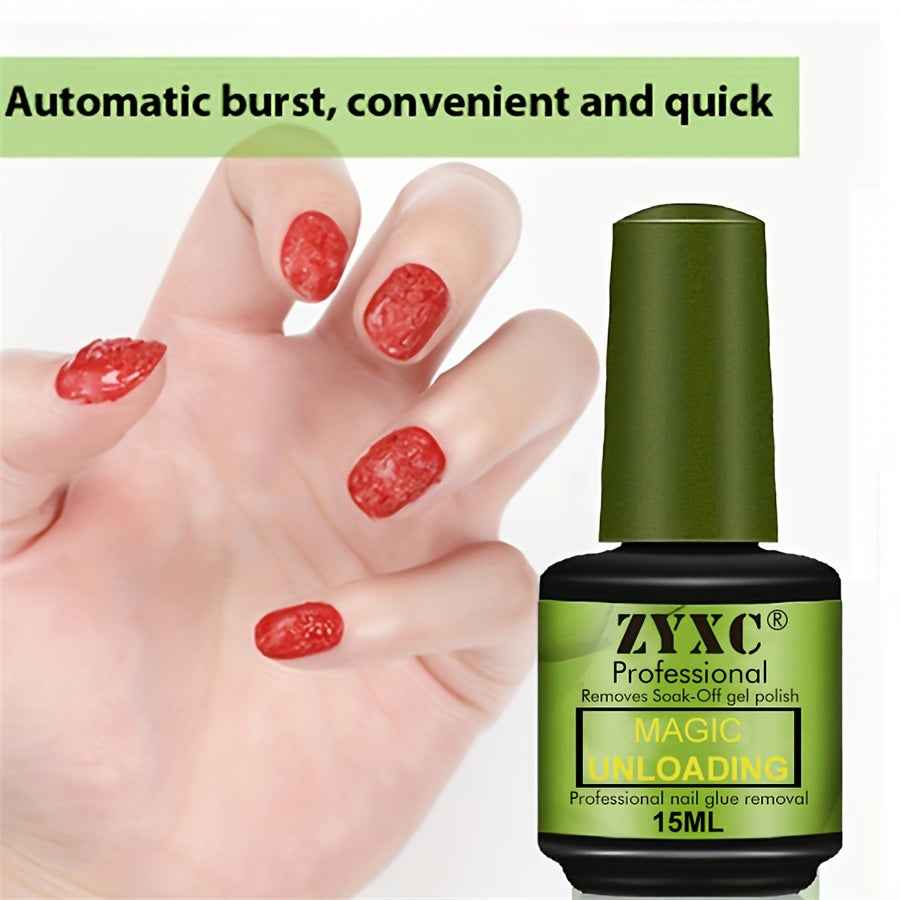 0.51oz Magic Soak-Off Quick Nail Glue Remover, Nail Polish Remover For Gel Nails Polish