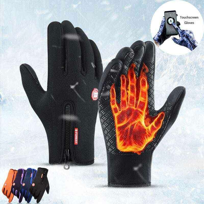 Winter Touchscreen Gloves - Waterproof Fleece for Riding and Sports