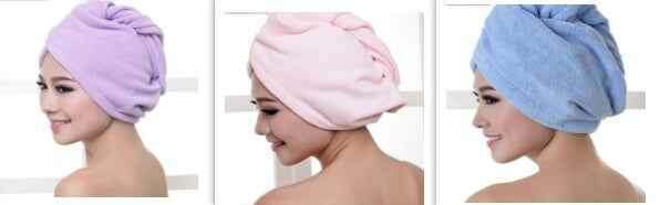 Women's Hair Dryer Cap - Absorbent Hair Towel for Fast Drying Set