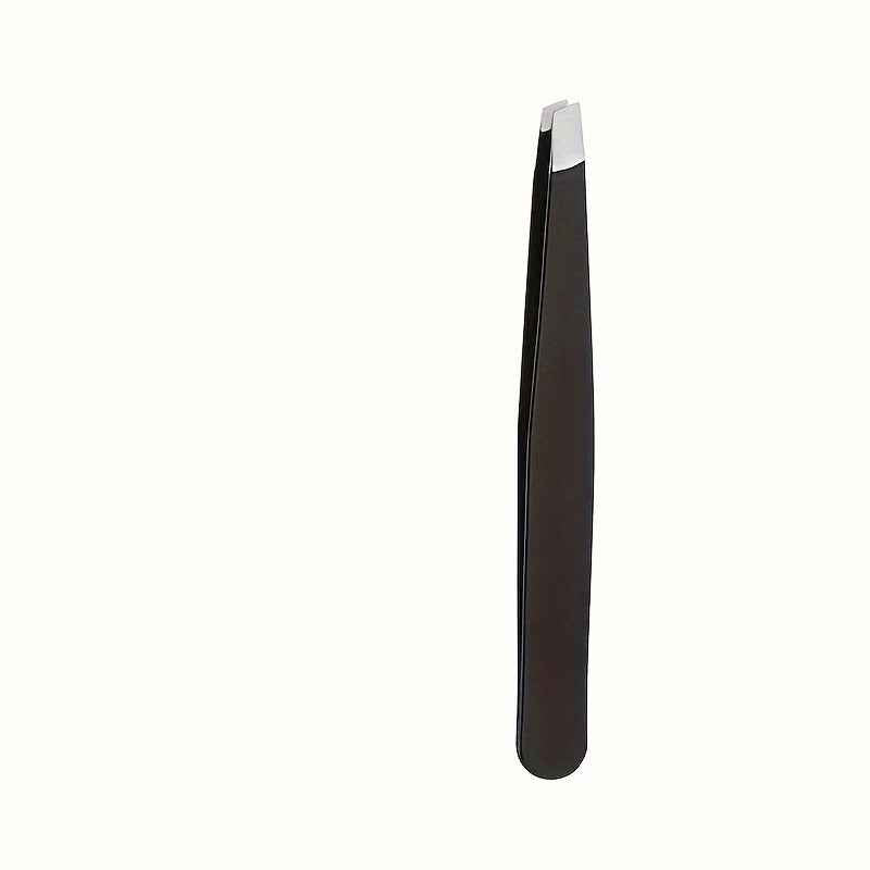 1pcs/4pcs Professional Tweezers, Precision Tweezers Kit, Slant/Pointed/Curved/Flat Tips For Eyebrow, Ingrown Hair, Splinter Removal 1PCS(SLANT TIP)