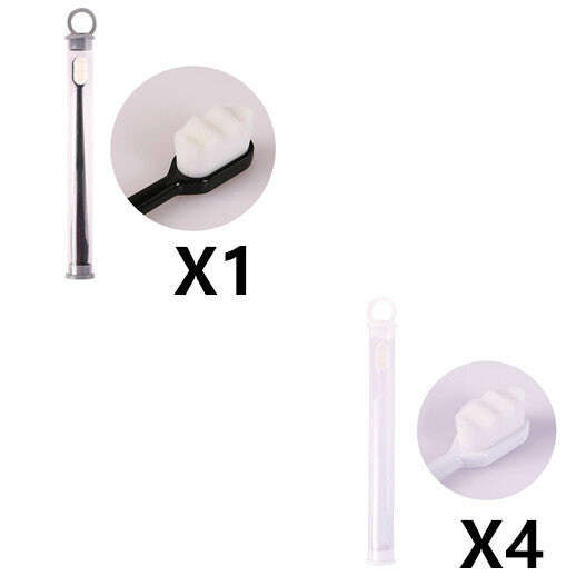 Ultra-Soft Toothbrush for Deep Cleaning and Travel Convenience 5pcs Wavy Set5