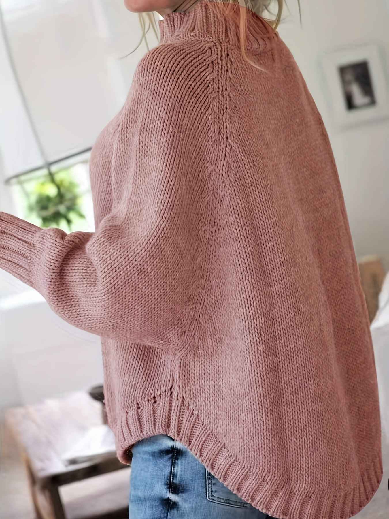 Women's Vintage High-Neck Sweater