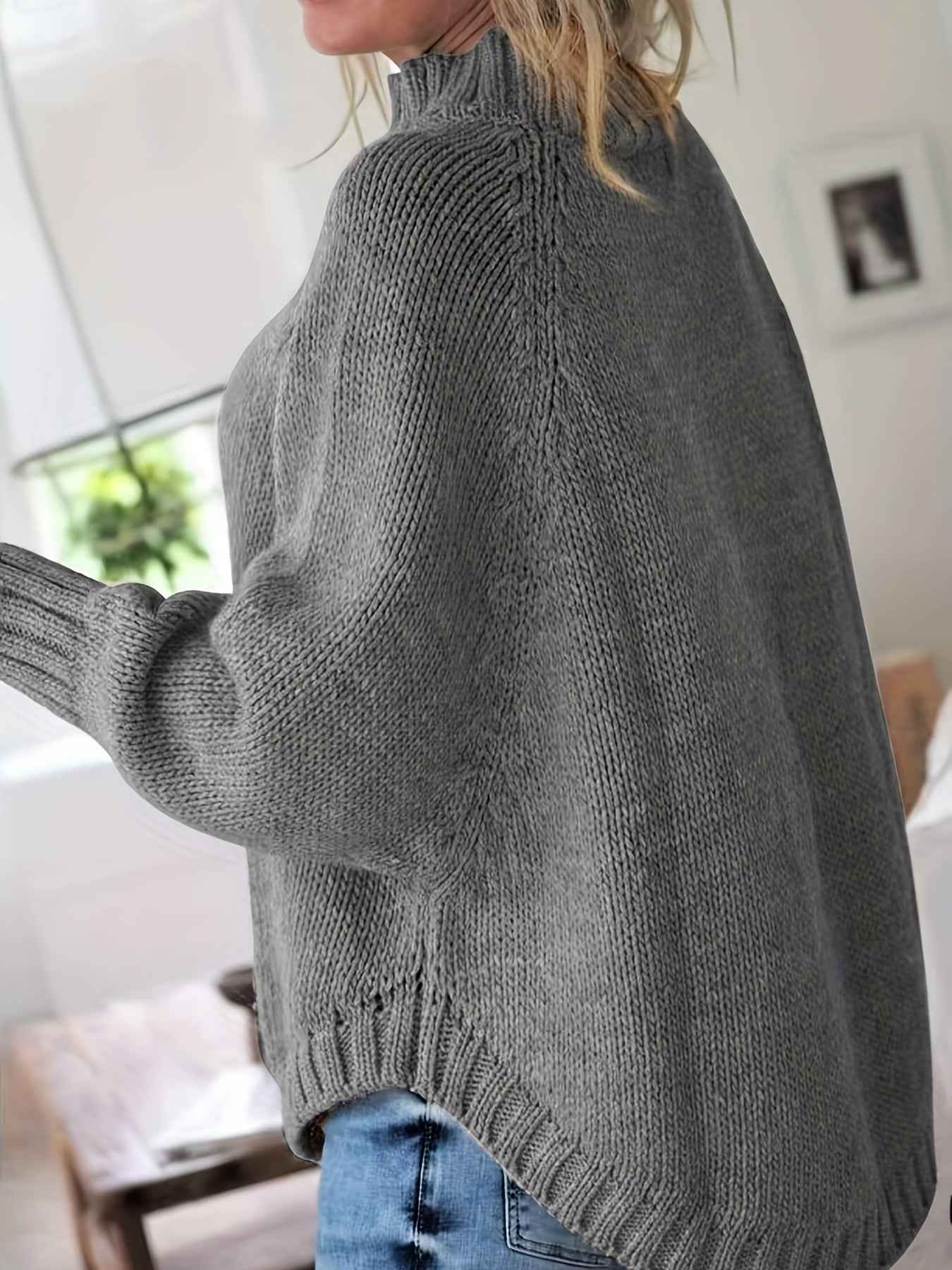 Women's Vintage High-Neck Sweater