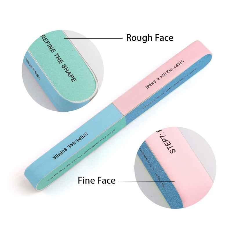 7 Sides Nail Polish Tool - Easy Manicure and Pedicure Cuticle Strip for Clean Cuts