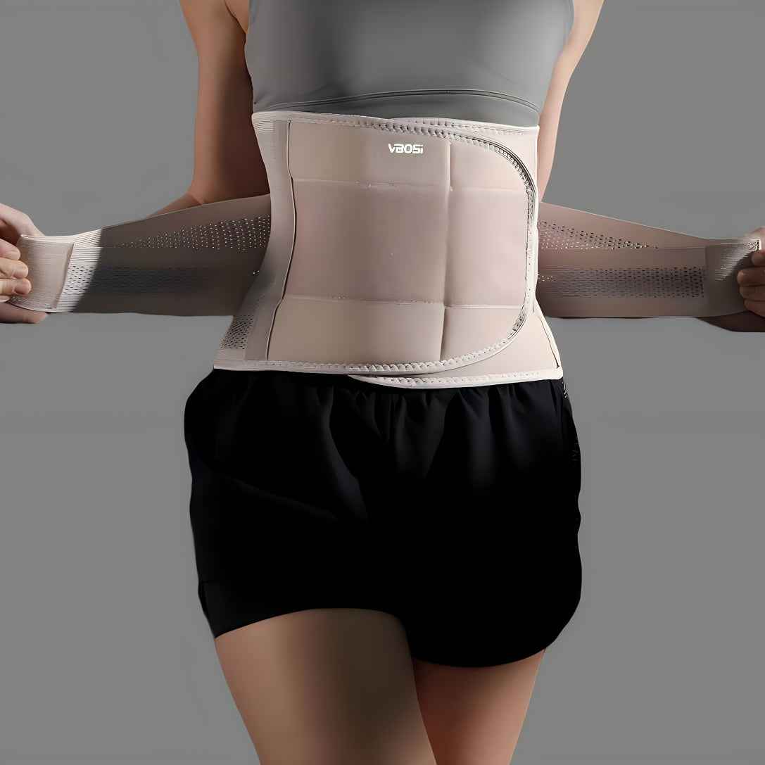 JINGBA SUPPORT 7052 Adjustable Fitness Waist Trainer Beige