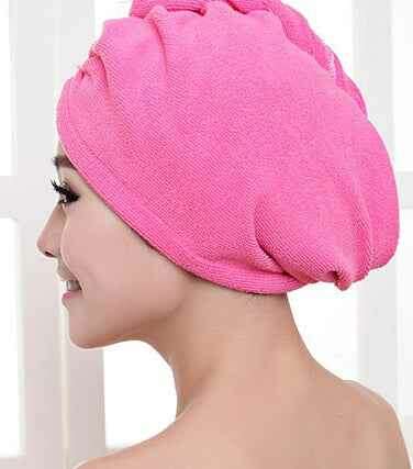 Women's Hair Dryer Cap - Absorbent Hair Towel for Fast Drying
