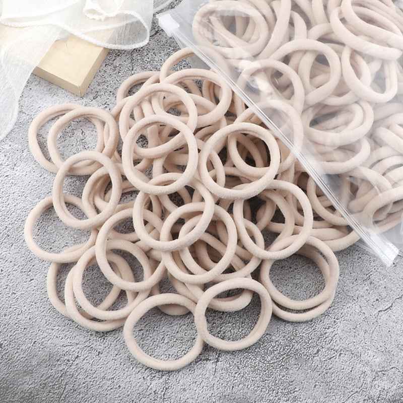 Hair Bands for Women - 50pcs Set Basic Elastic Headbands in Solid Colors for Ponytails and Hair Accessories